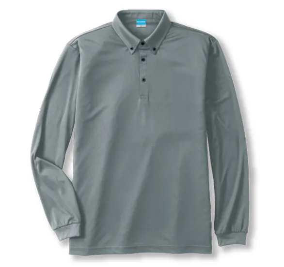 汗ジミ防止ボタンダウンポロ 40.グレー