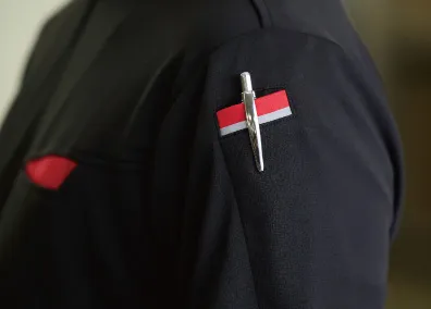 反射テープ付きペン差しポケット