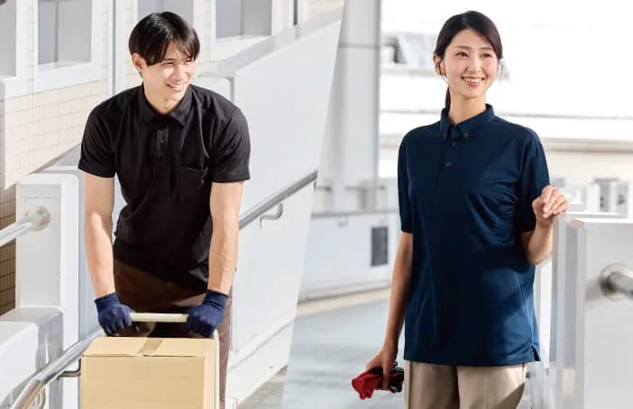 接触冷感機能をプラスし、暑い季節の屋外作業をされる方におすすめ。